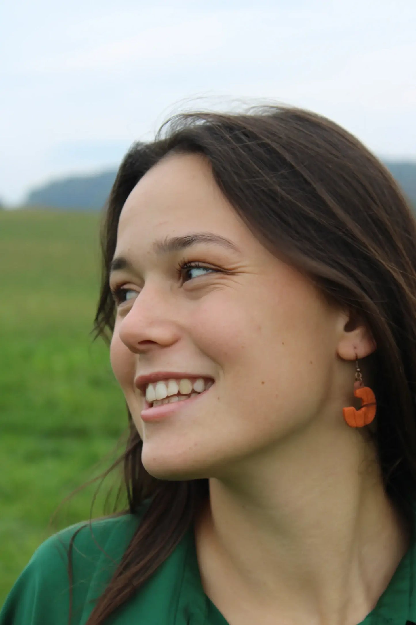 "Pumpkin sickles" earrings