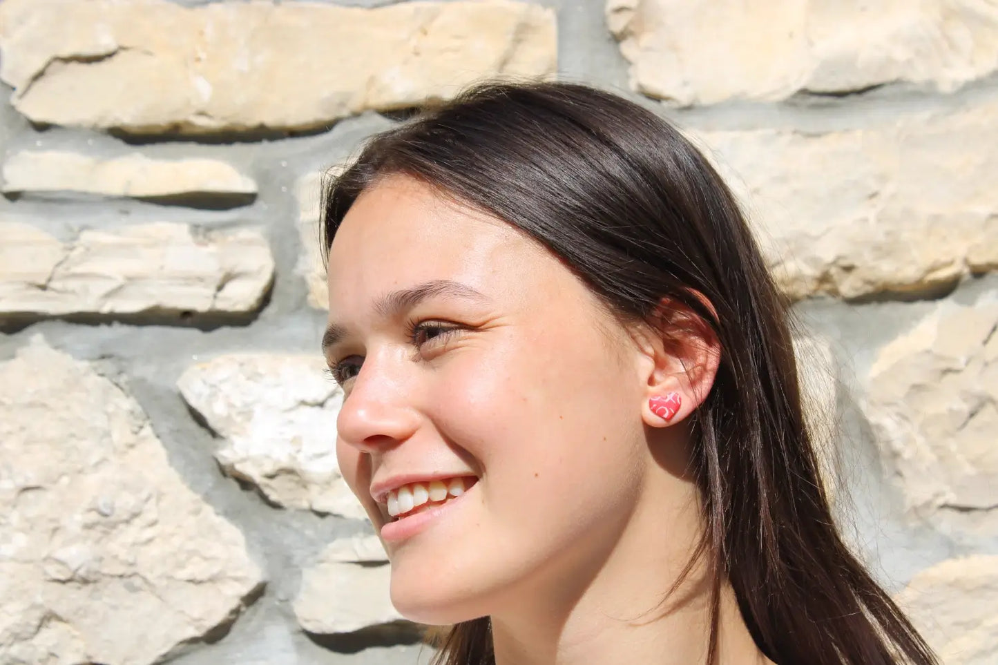 "Mini XOXO hearts" earrings