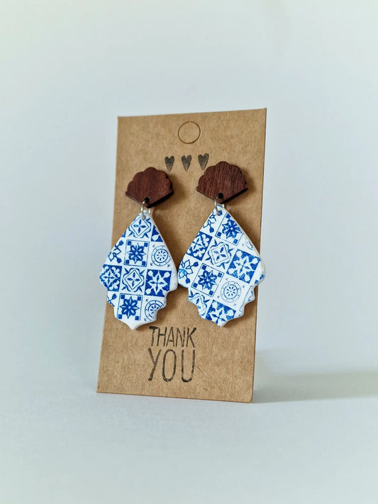 "Azulejo ceramic I" earrings