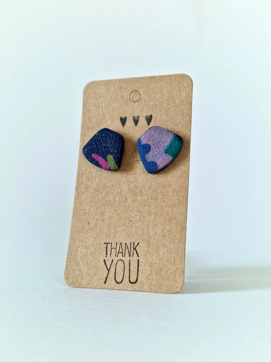 "Mixed pattern IV" earrings