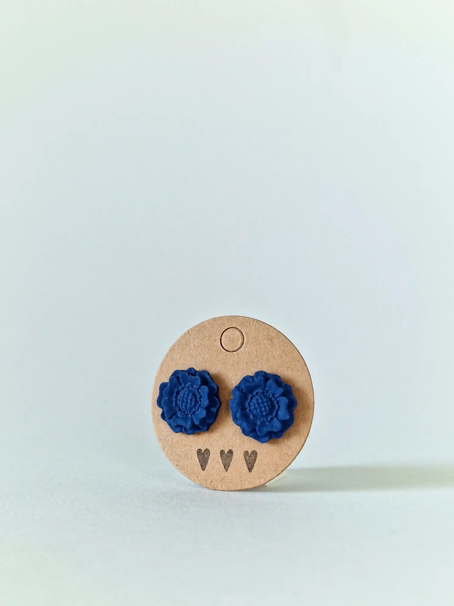 "Blue flower power" earrings