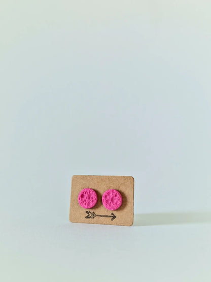 "Pink dots" earrings