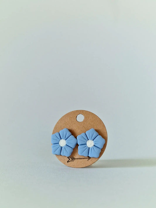 "Smurf flower" earrings