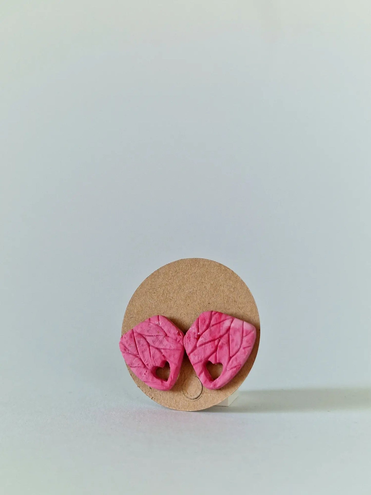 "Pink plaid" earrings