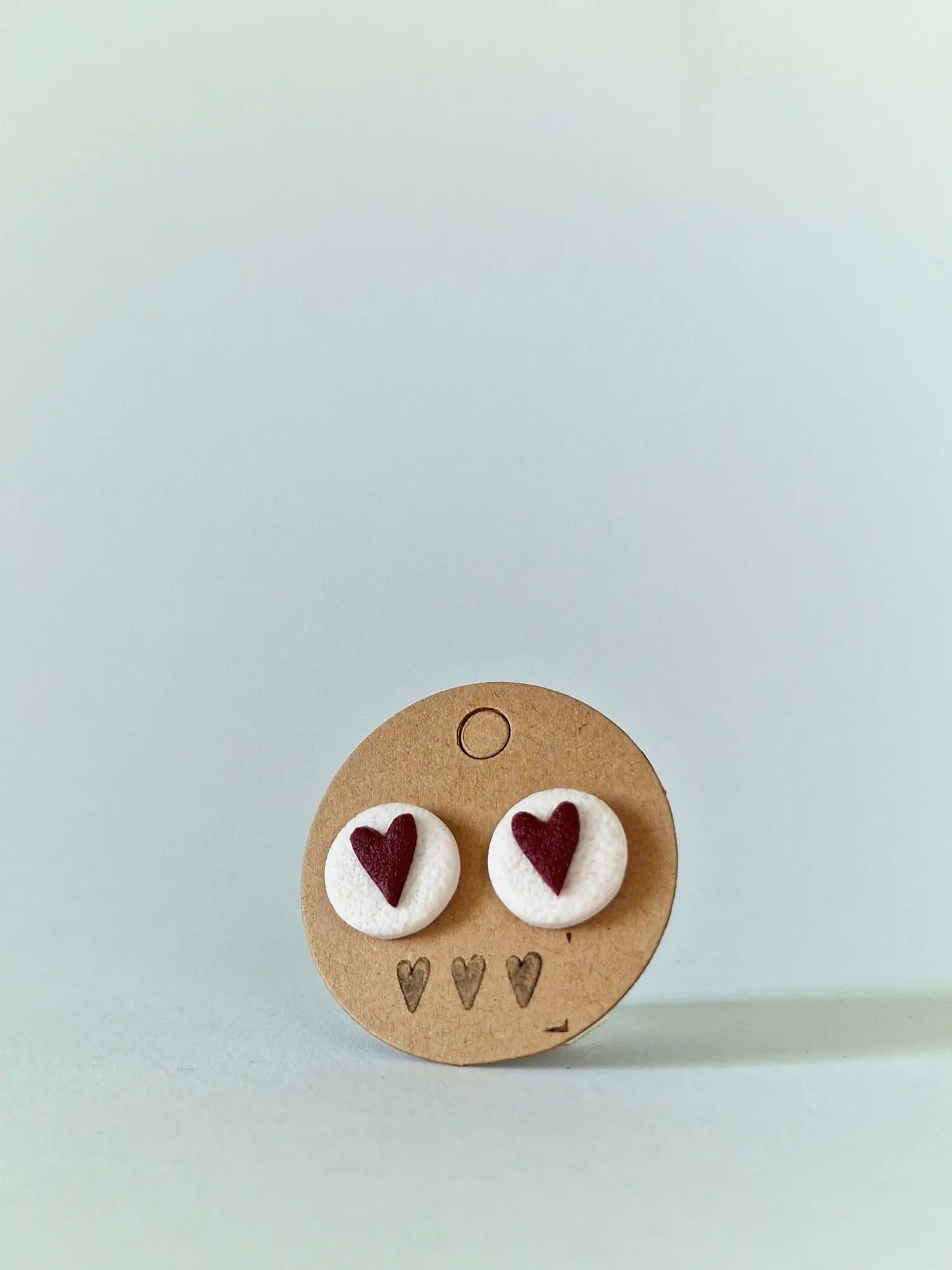 "Heart badge" earrings