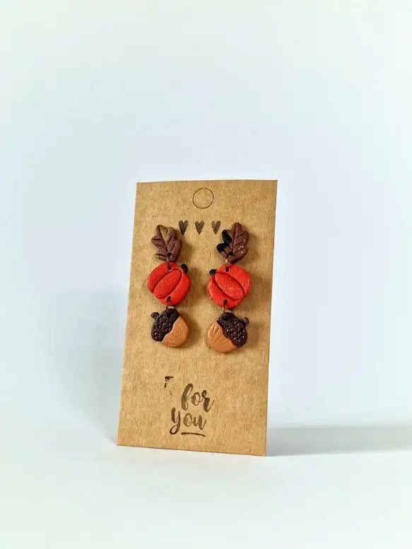 "Charms of fall" earrings