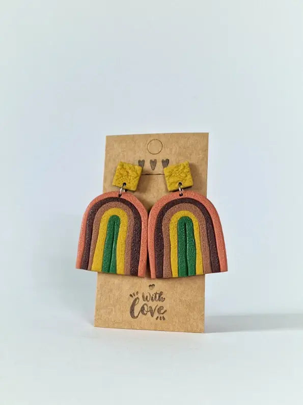 "Arches of fall" earrings