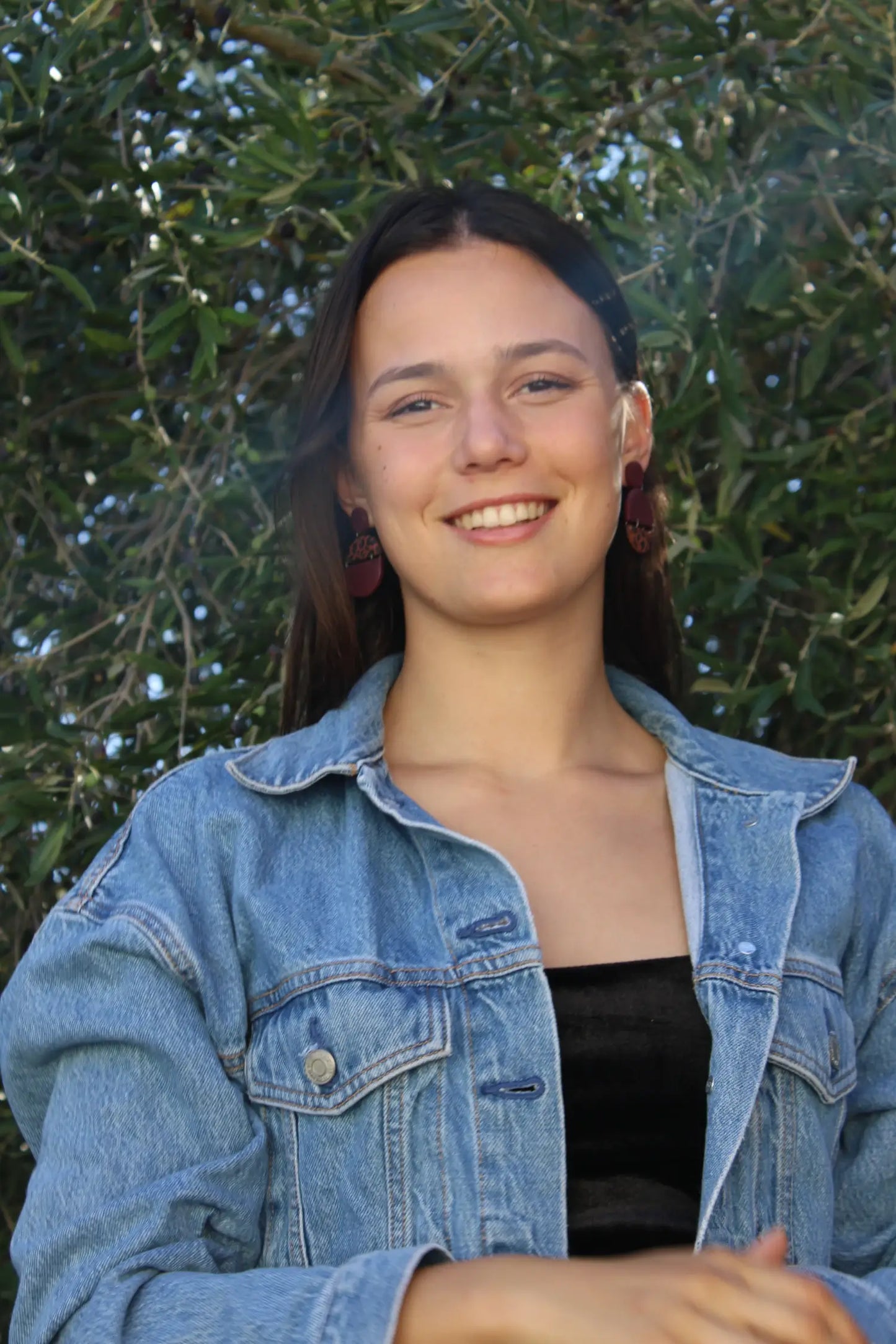 "Leopard bordeaux" earrings