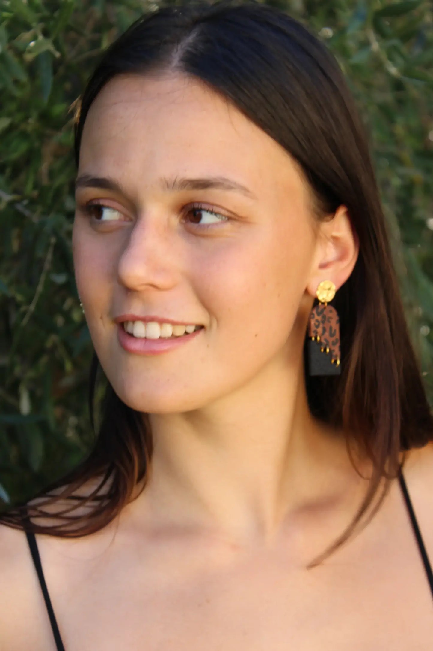 "Staggering leopard" earrings