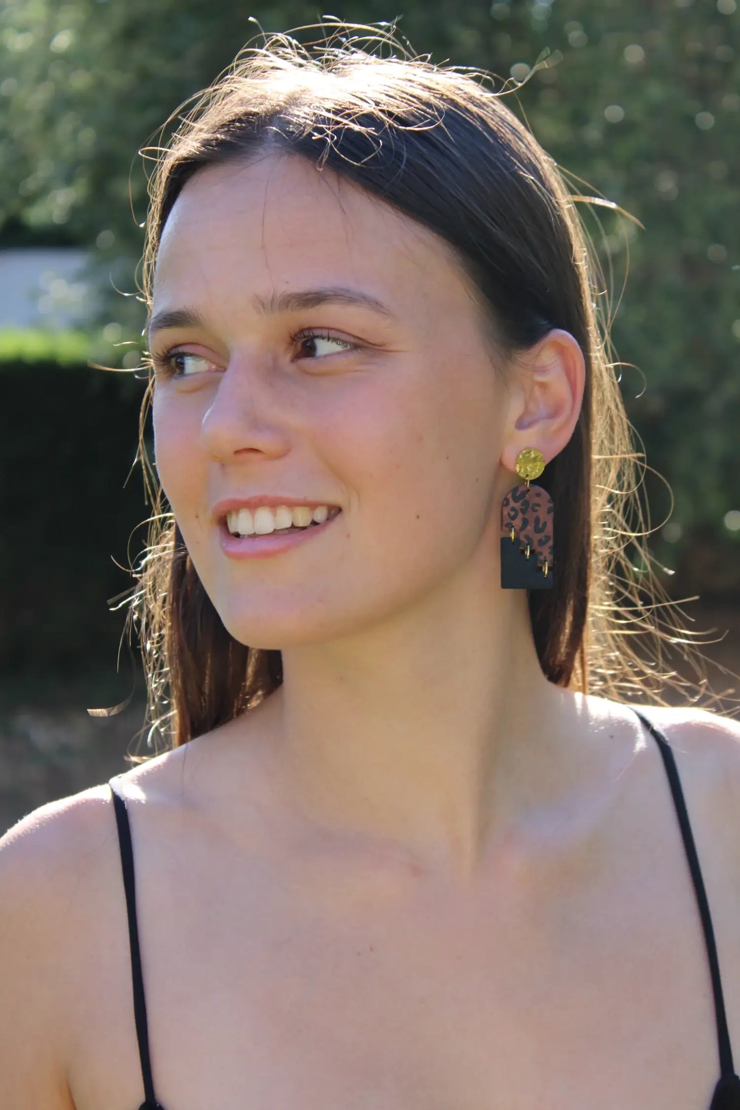 "Staggering leopard" earrings