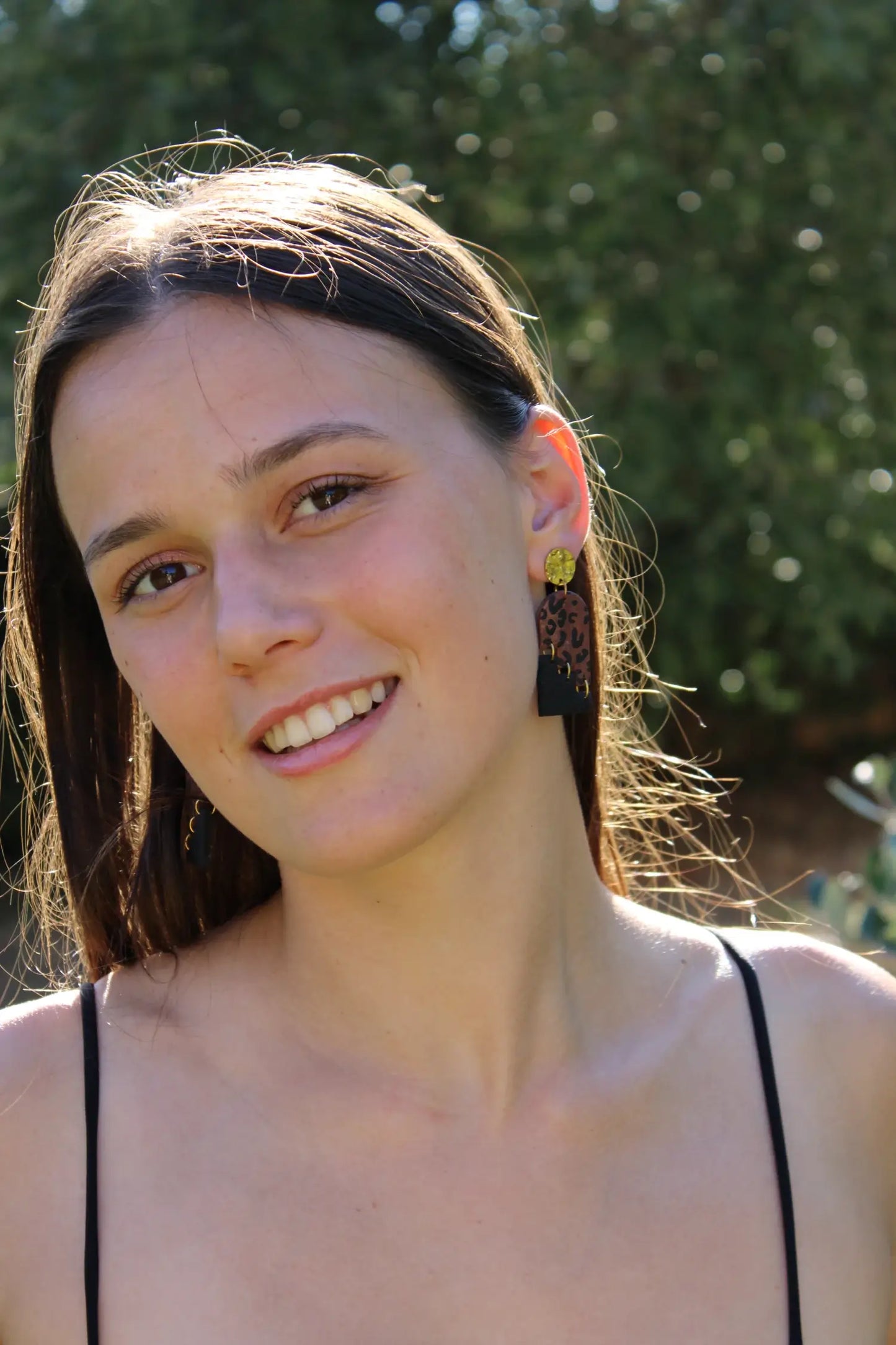 "Staggering leopard" earrings