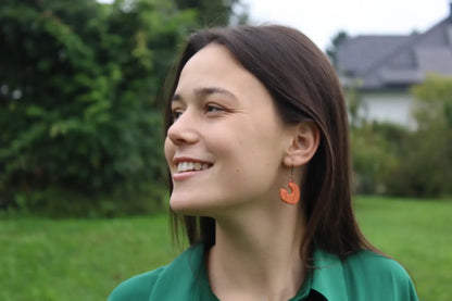 "Pumpkin sickles" earrings