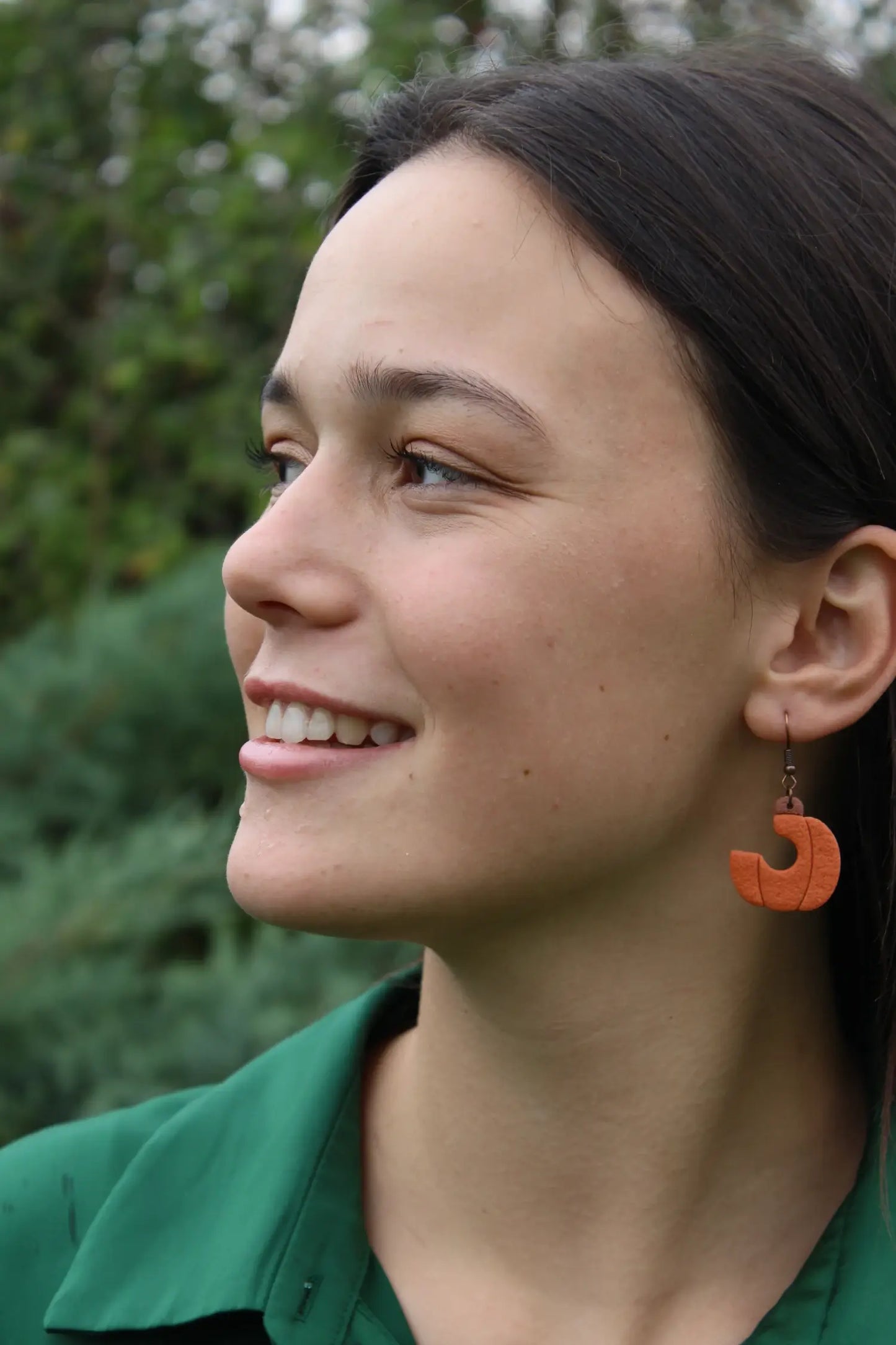 "Pumpkin sickles" earrings