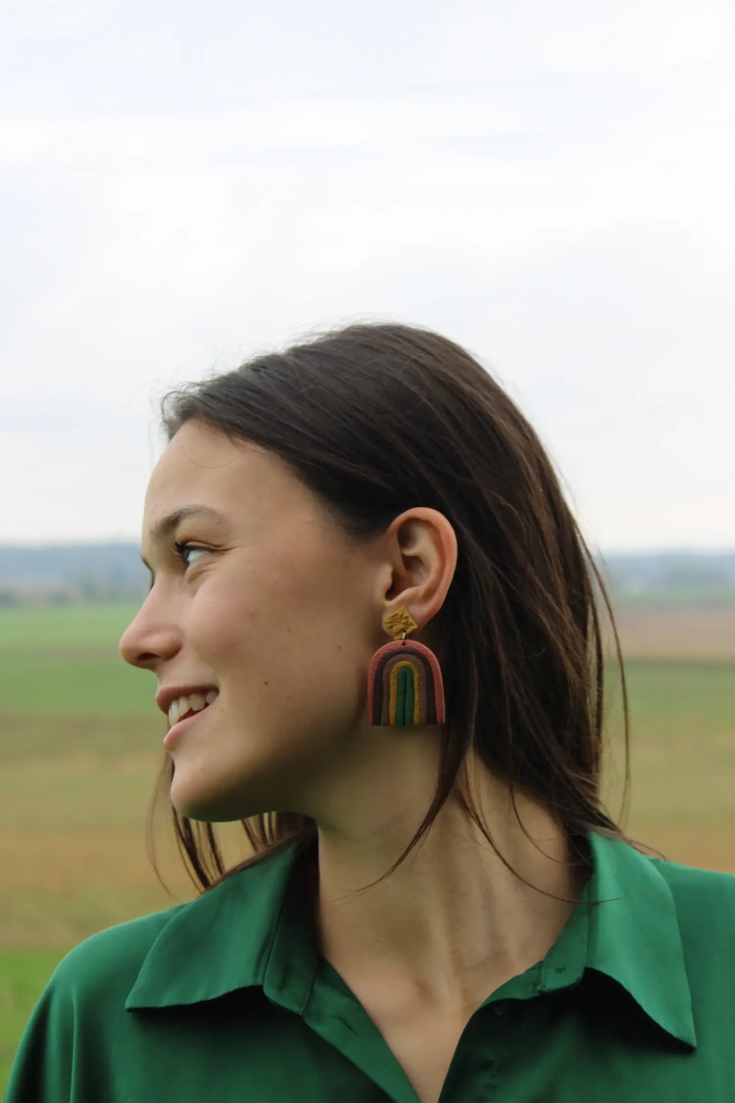 "Arches of fall" earrings