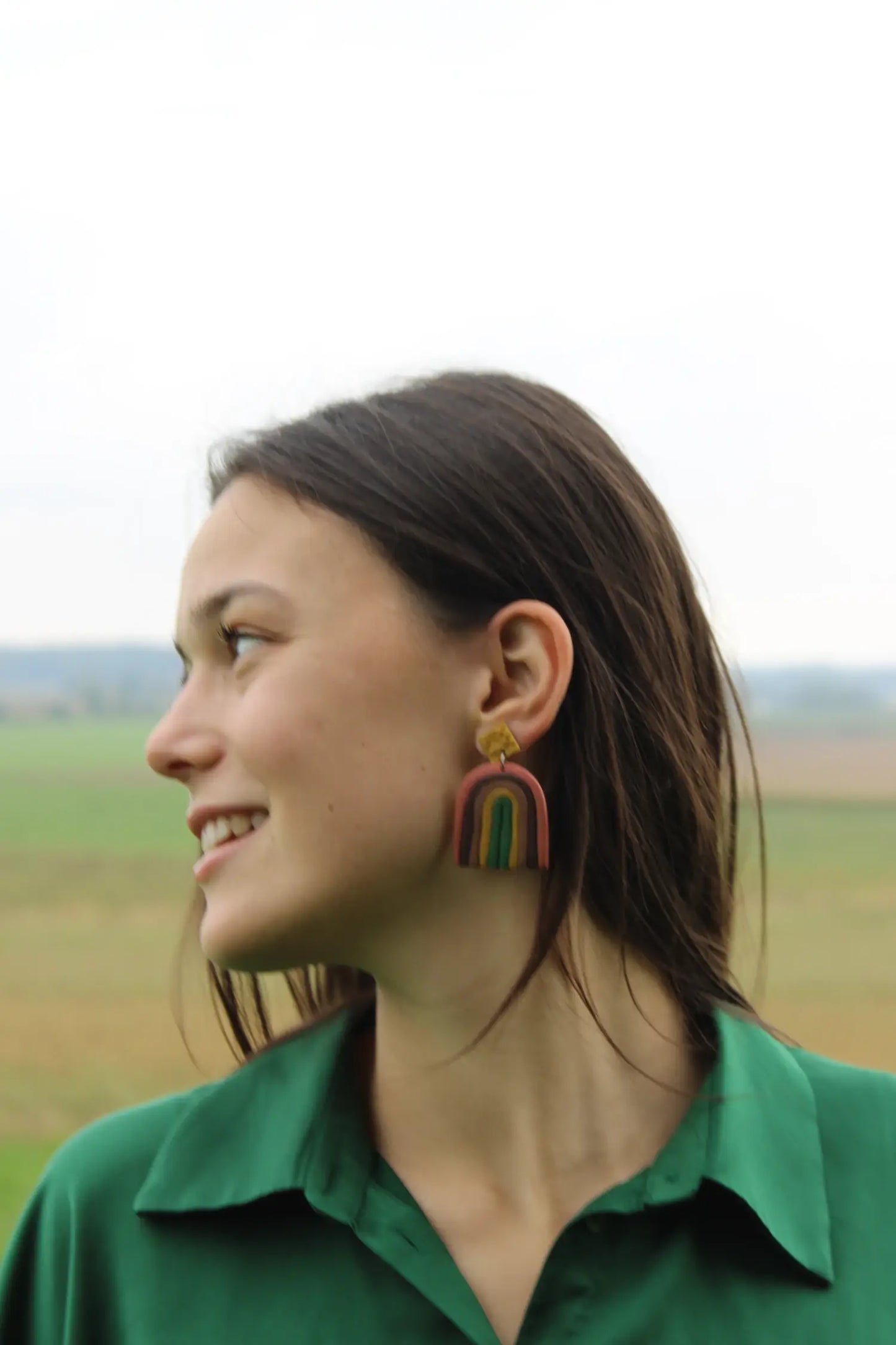 "Arches of fall" earrings