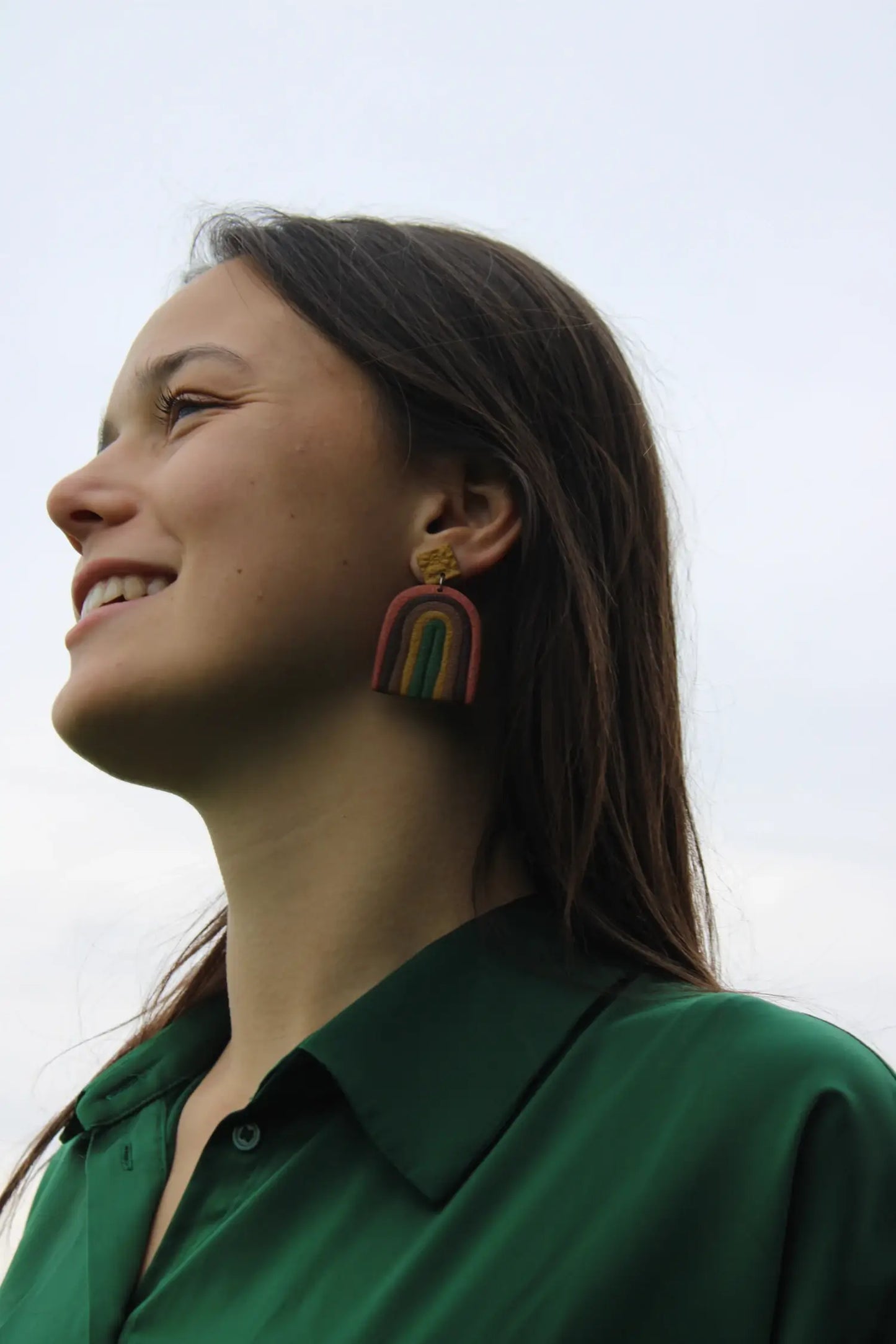 "Arches of fall" earrings
