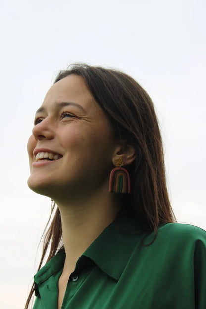 "Arches of fall" earrings