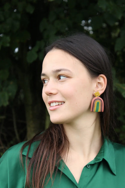 "Arches of fall" earrings