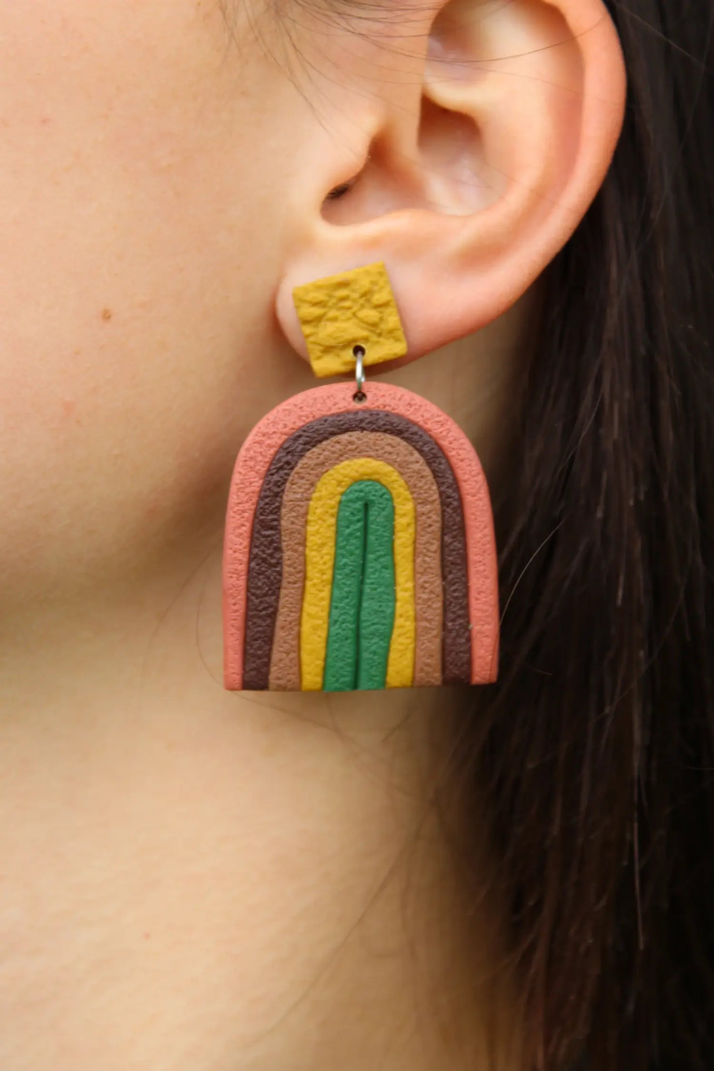 "Arches of fall" earrings