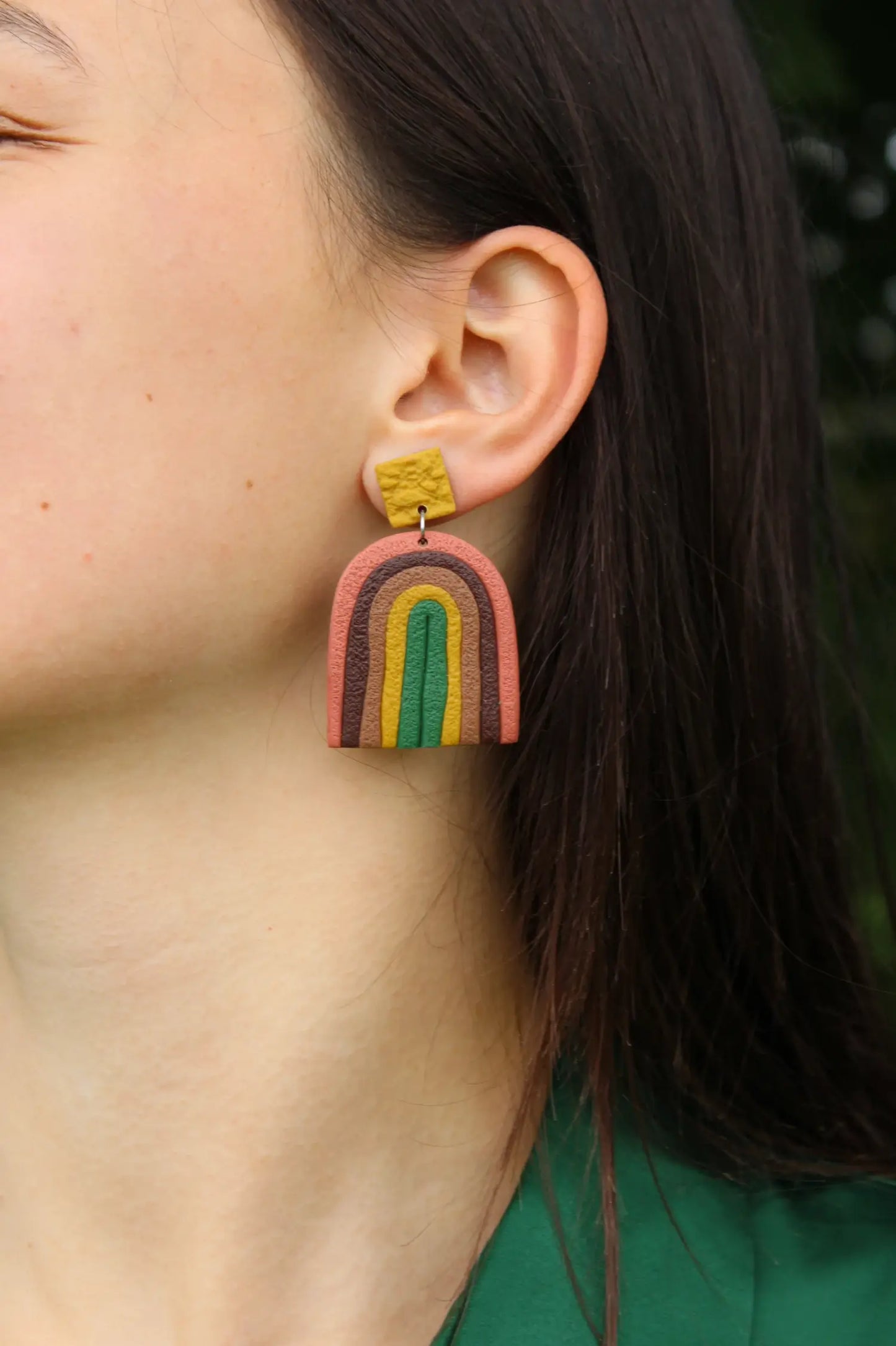 "Arches of fall" earrings