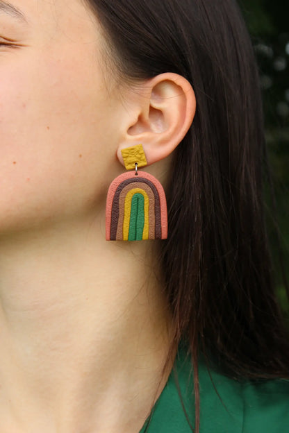 "Arches of fall" earrings
