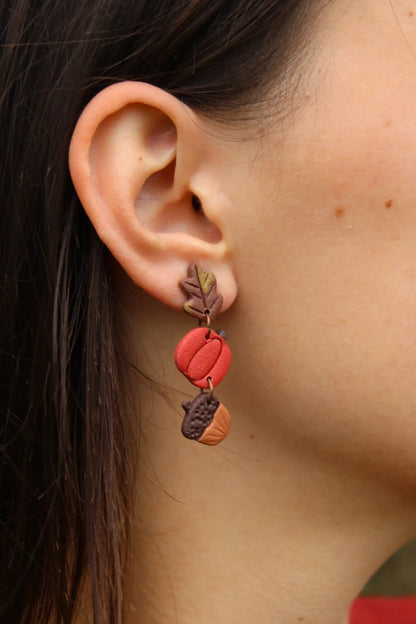 "Charms of fall" earrings