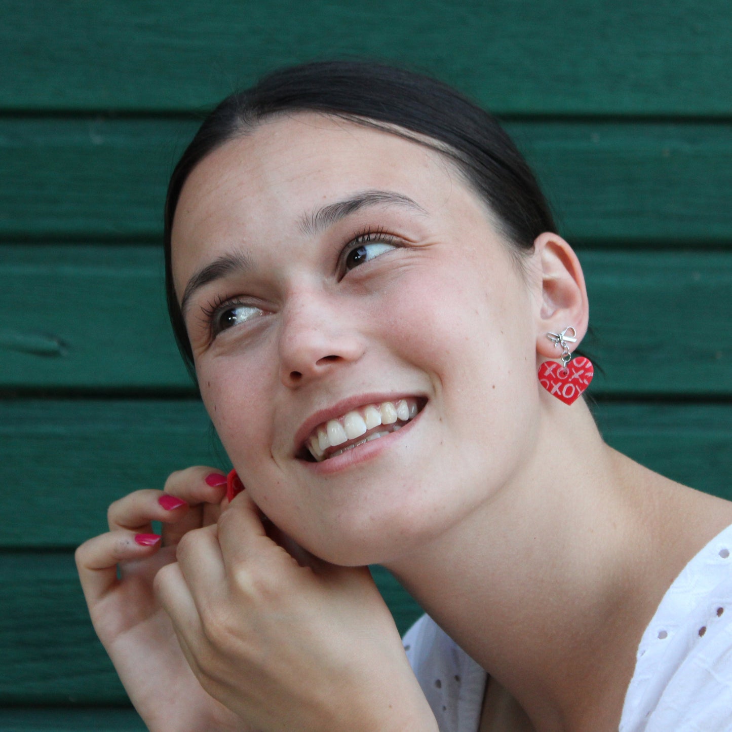 "XOXO hearts" earrings