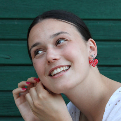 "XOXO hearts" earrings