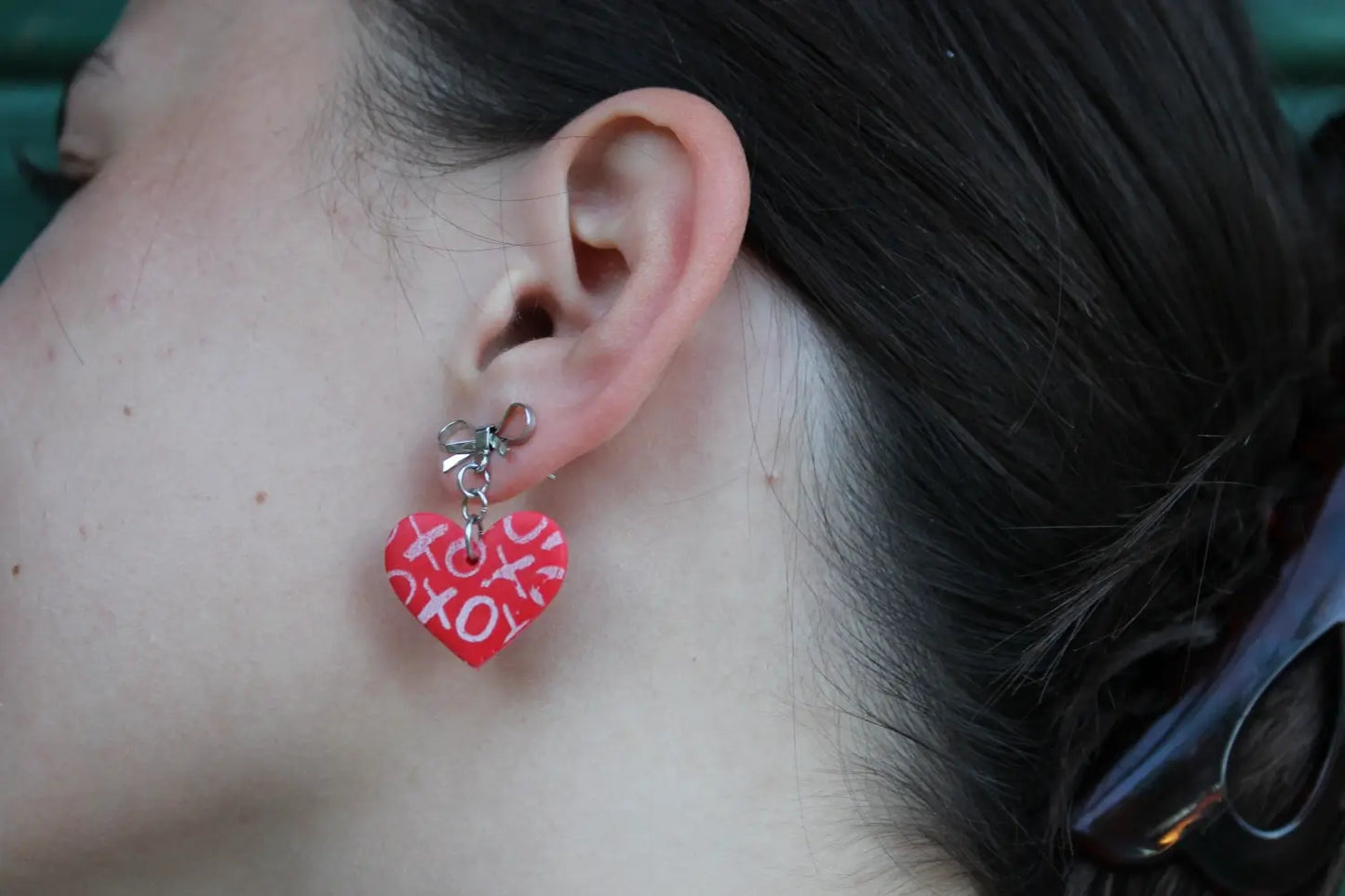 "XOXO hearts" earrings