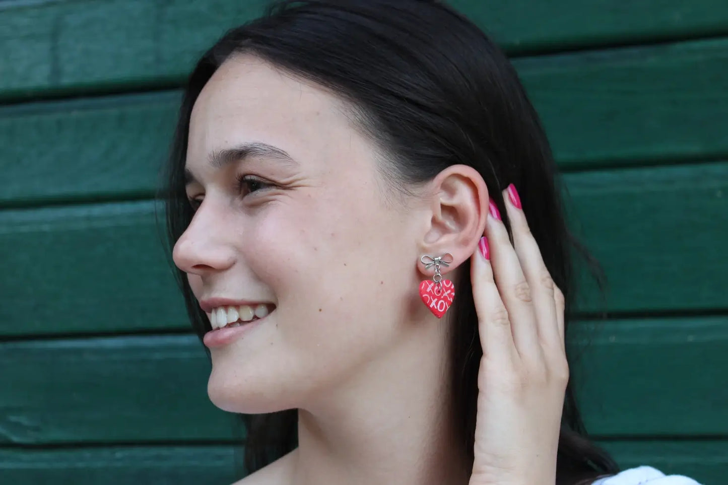 "XOXO hearts" earrings