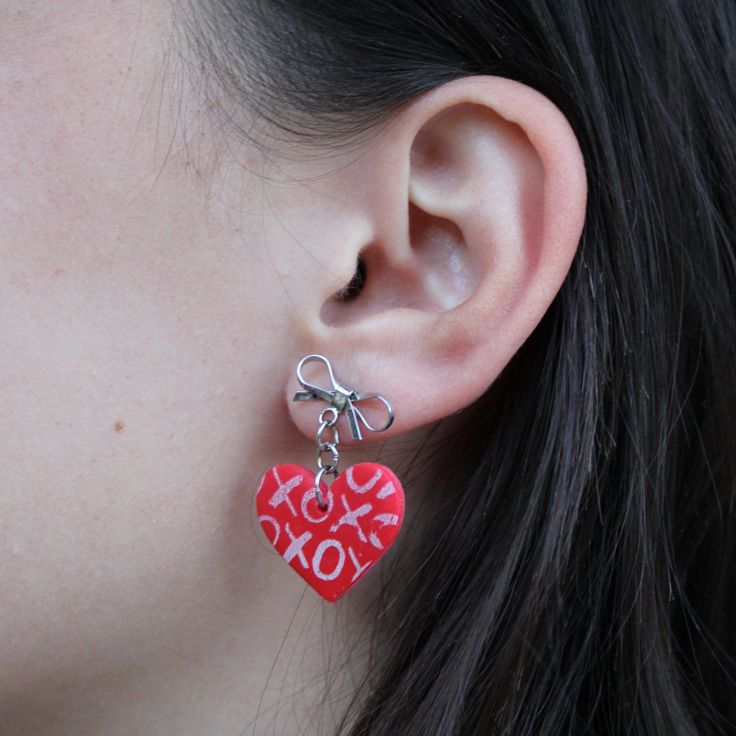"XOXO hearts" earrings