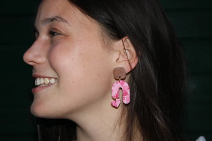 "Shooting heart" earrings