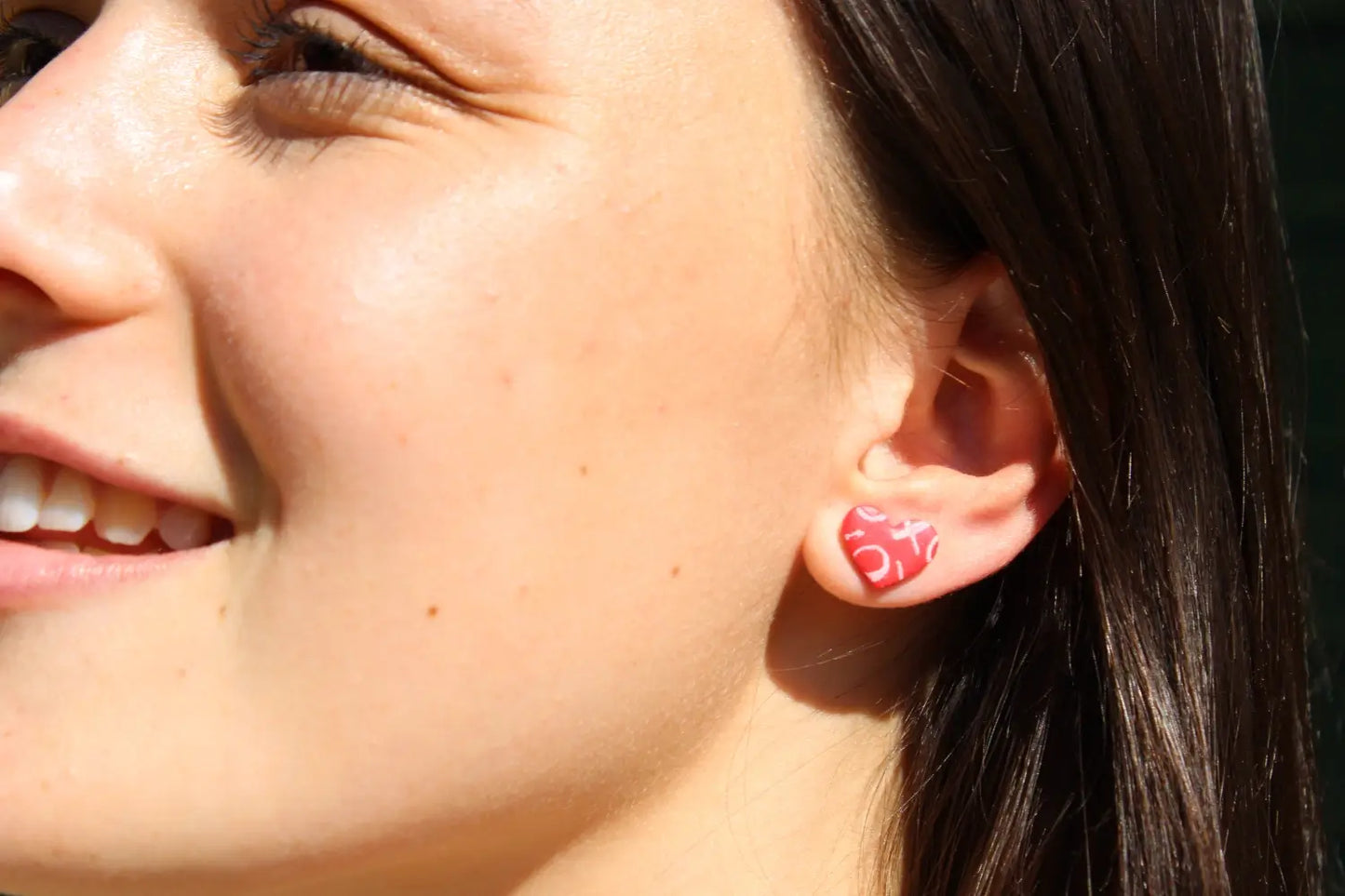 "Mini XOXO hearts" earrings