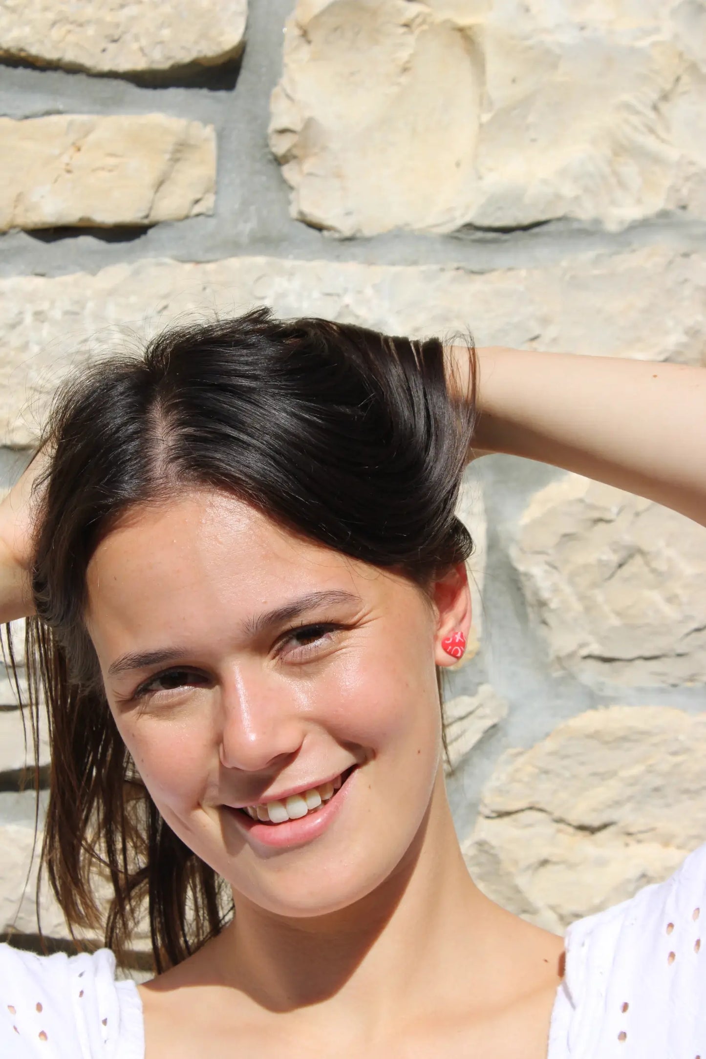 "Mini XOXO hearts" earrings