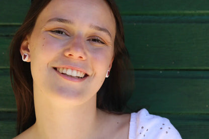 "Heart badge" earrings