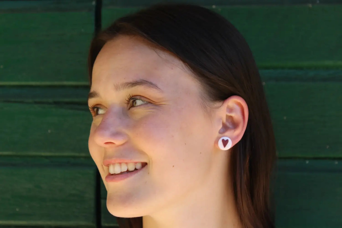 "Heart badge" earrings