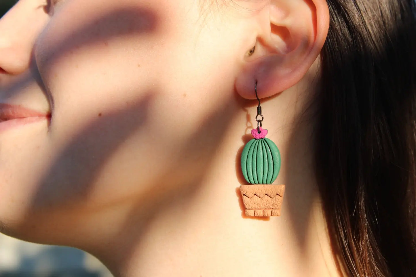 "Blossoming cactus" earrings