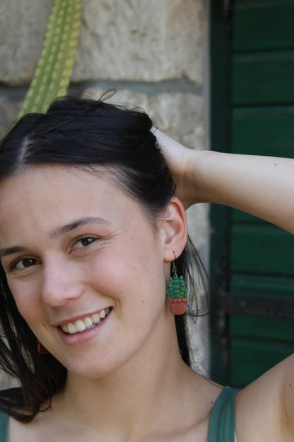 "Succulents II" earrings