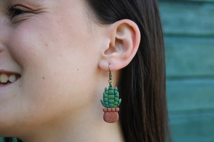 "Succulents II" earrings