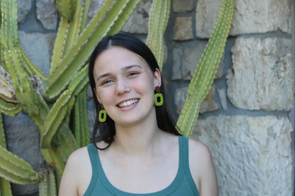 "Mayan hoops" earrings