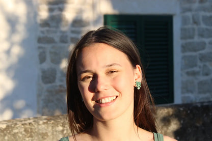 "On-ear monstera" earrings