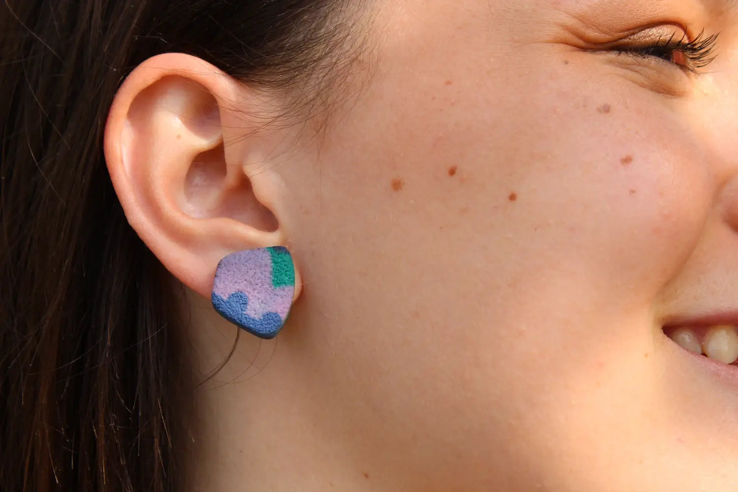 "Mixed pattern IV" earrings
