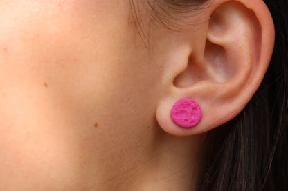 "Pink dots" earrings