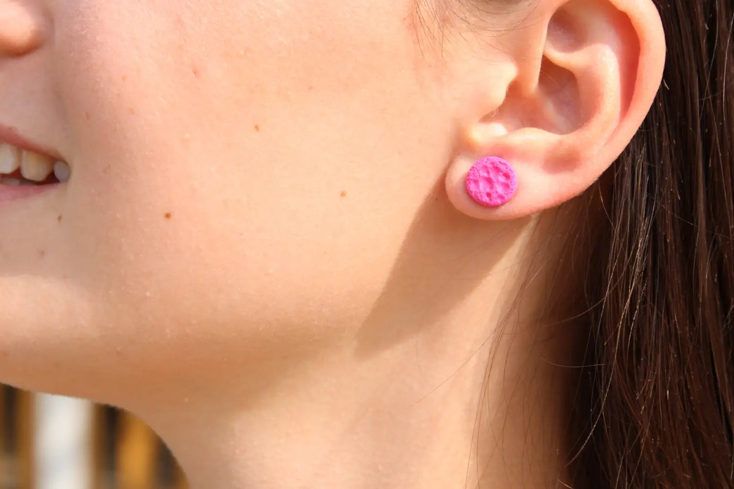 "Pink dots" earrings