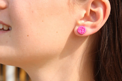 "Pink dots" earrings