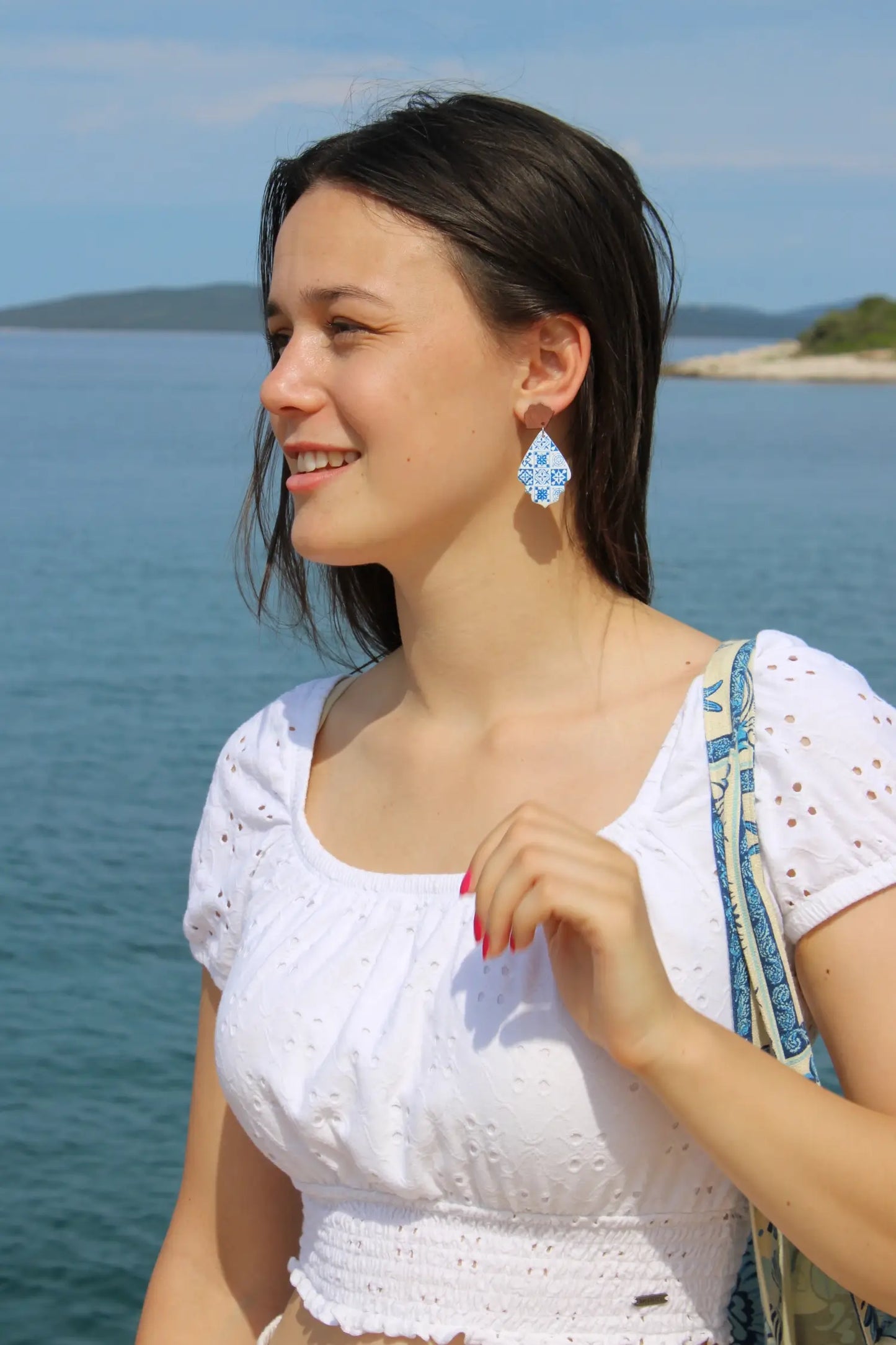 "Azulejo ceramic I" earrings