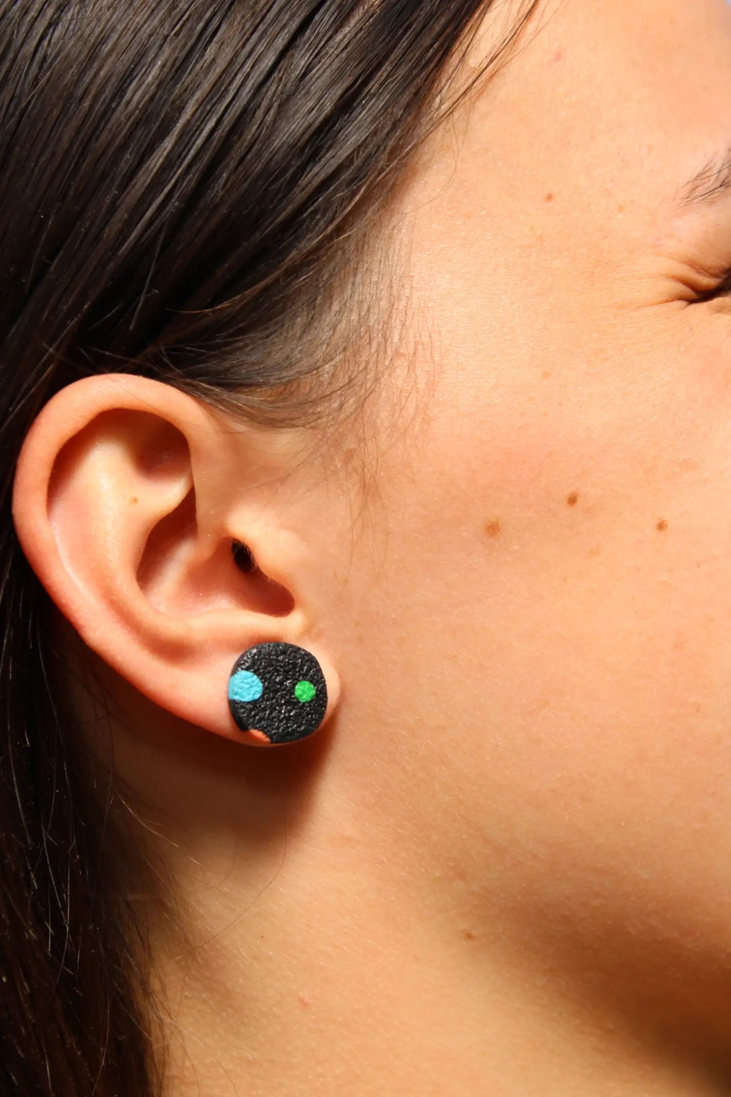 "Mixed pattern V" earrings