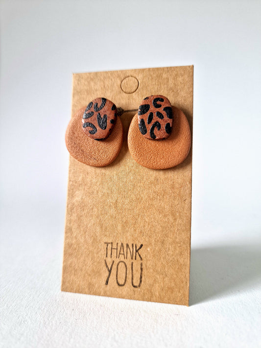 "Leopard's checkpoint" earrings