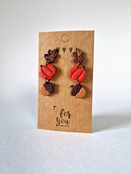 "Symbols of fall" earrings