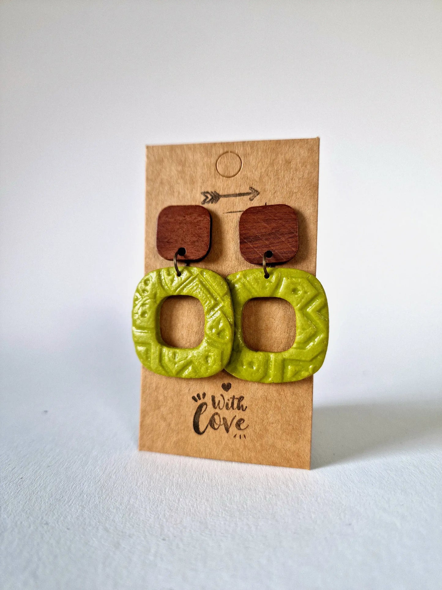 "Mayan hoops" earrings